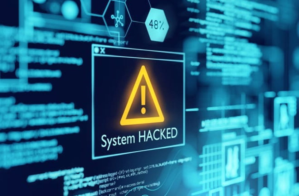 TechDogs-"An Image Showing System Hacked Sign"